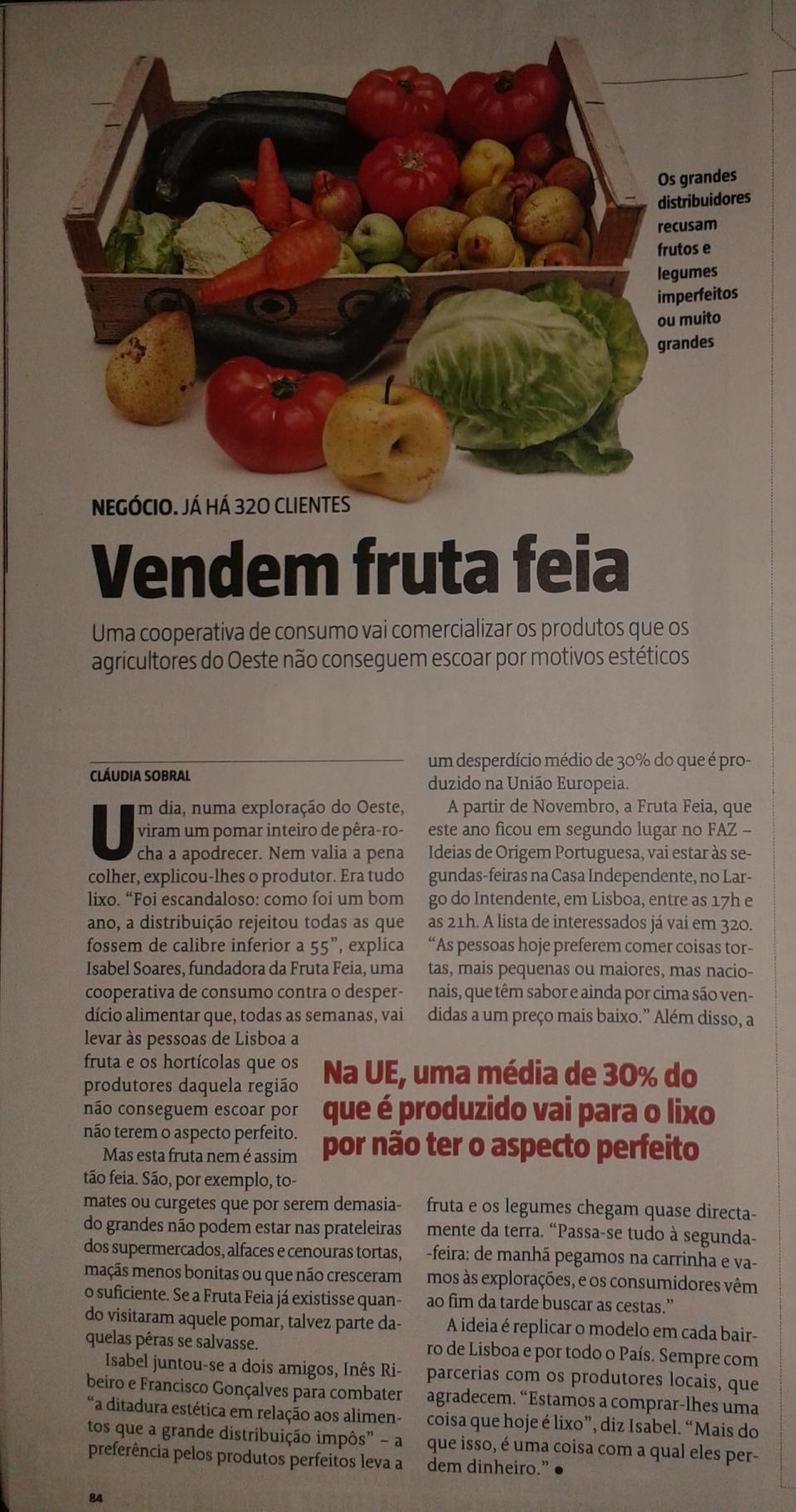 Fruta Feia na Revista Sábado